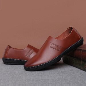 Men's Premium Brown Slip-On Loafer | Stylish & Comfortable