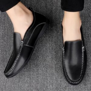 Men's Premium Black Slip-On Loafer