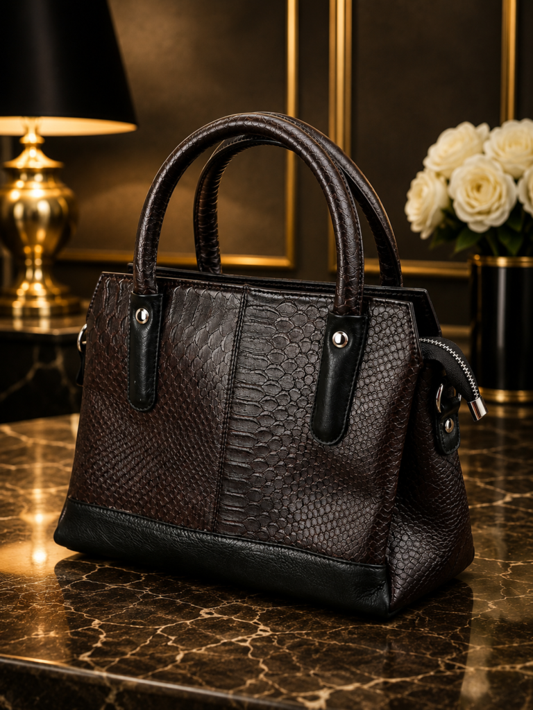 Norlux Premium Textured Leather Handbag