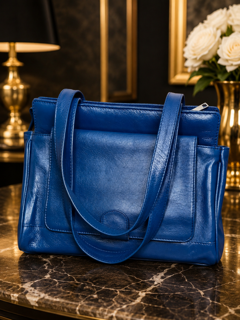 Elegant Blue Ladies Handbag – Premium Style for Everyday Luxury