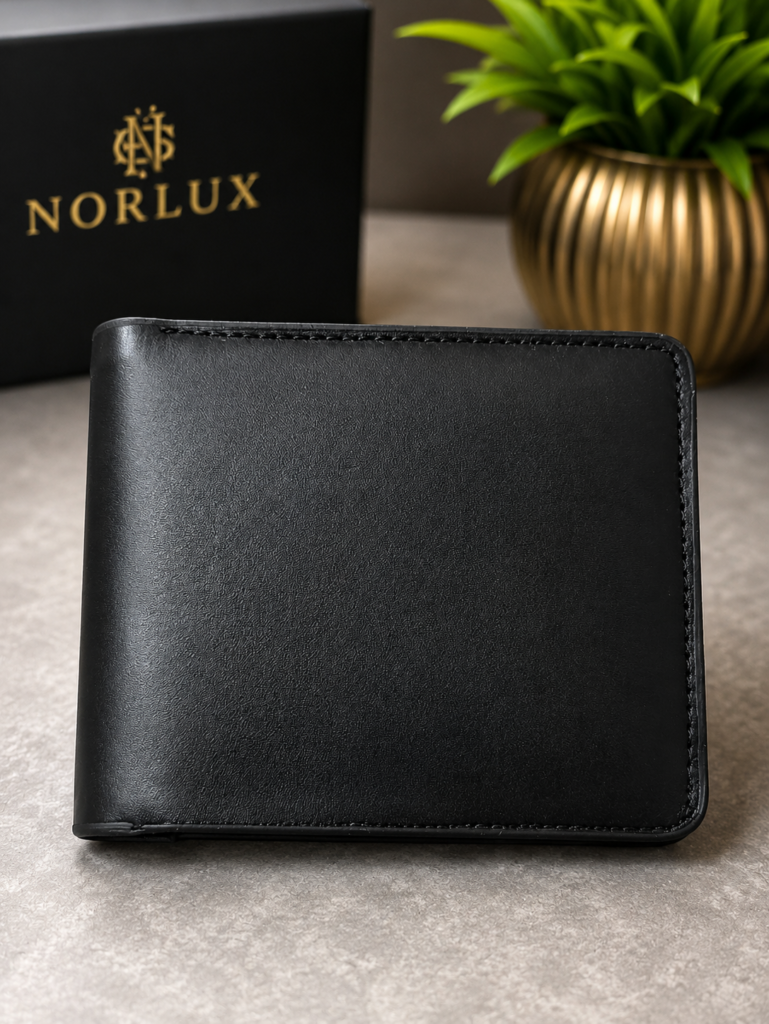 Classic Black Leather Wallet
