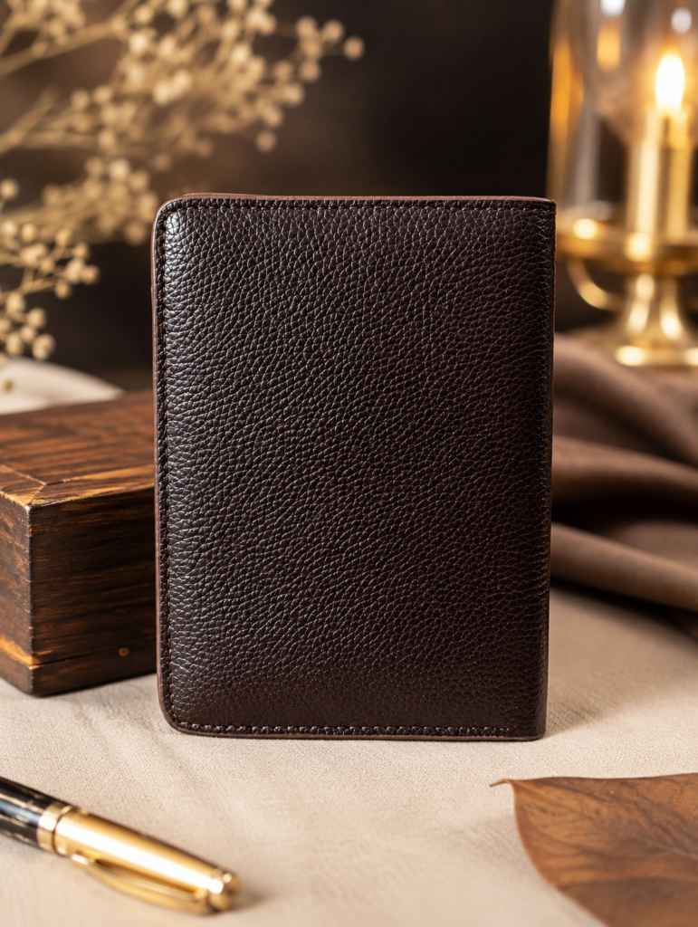 Premium Brown Genuine Leather Wallet with Card Holder